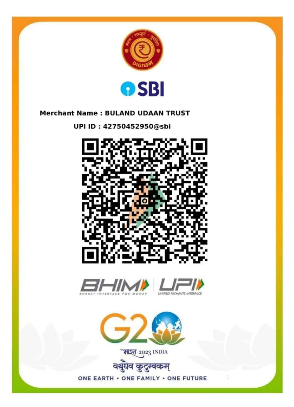 UPI QR code for BULAND UDAAN TRUST, State Bank of India